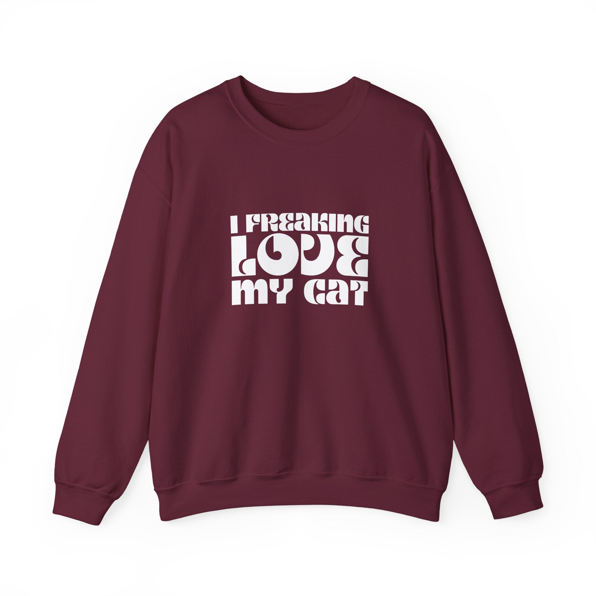 I Freaking Love My Cat Crewneck Sweatshirt