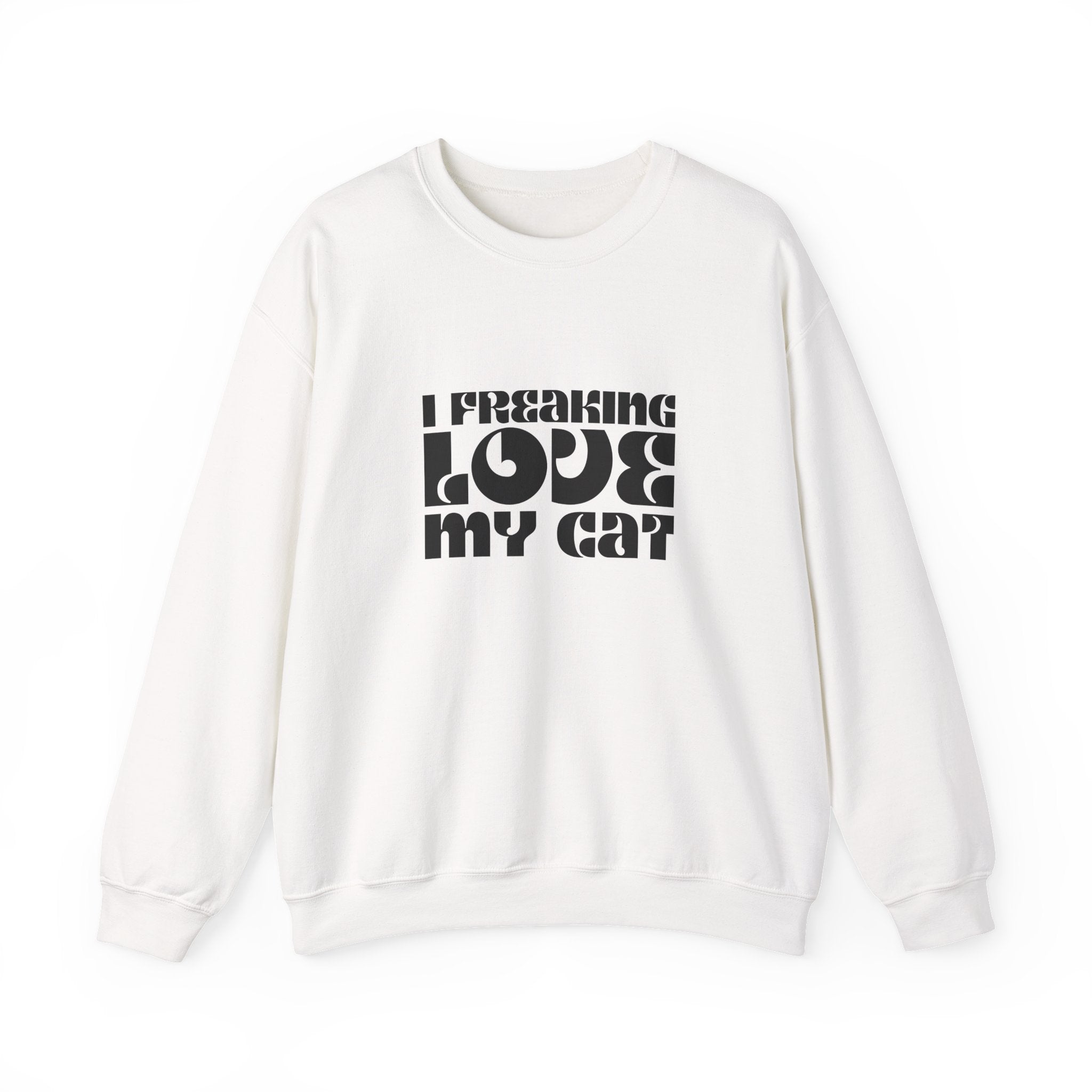 I Freaking Love My Cat Crewneck Sweatshirt