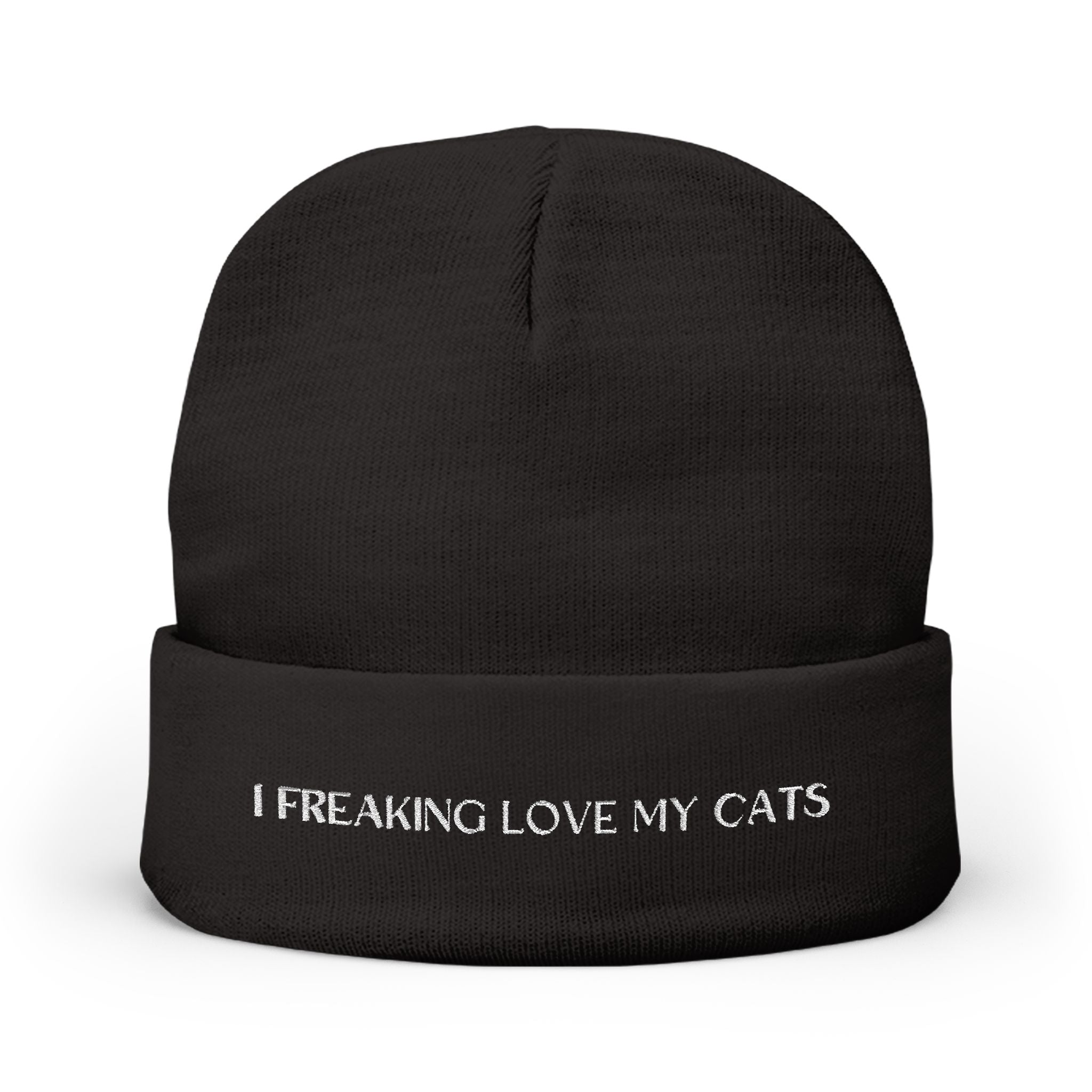 I Freaking Love My Cats Beanie
