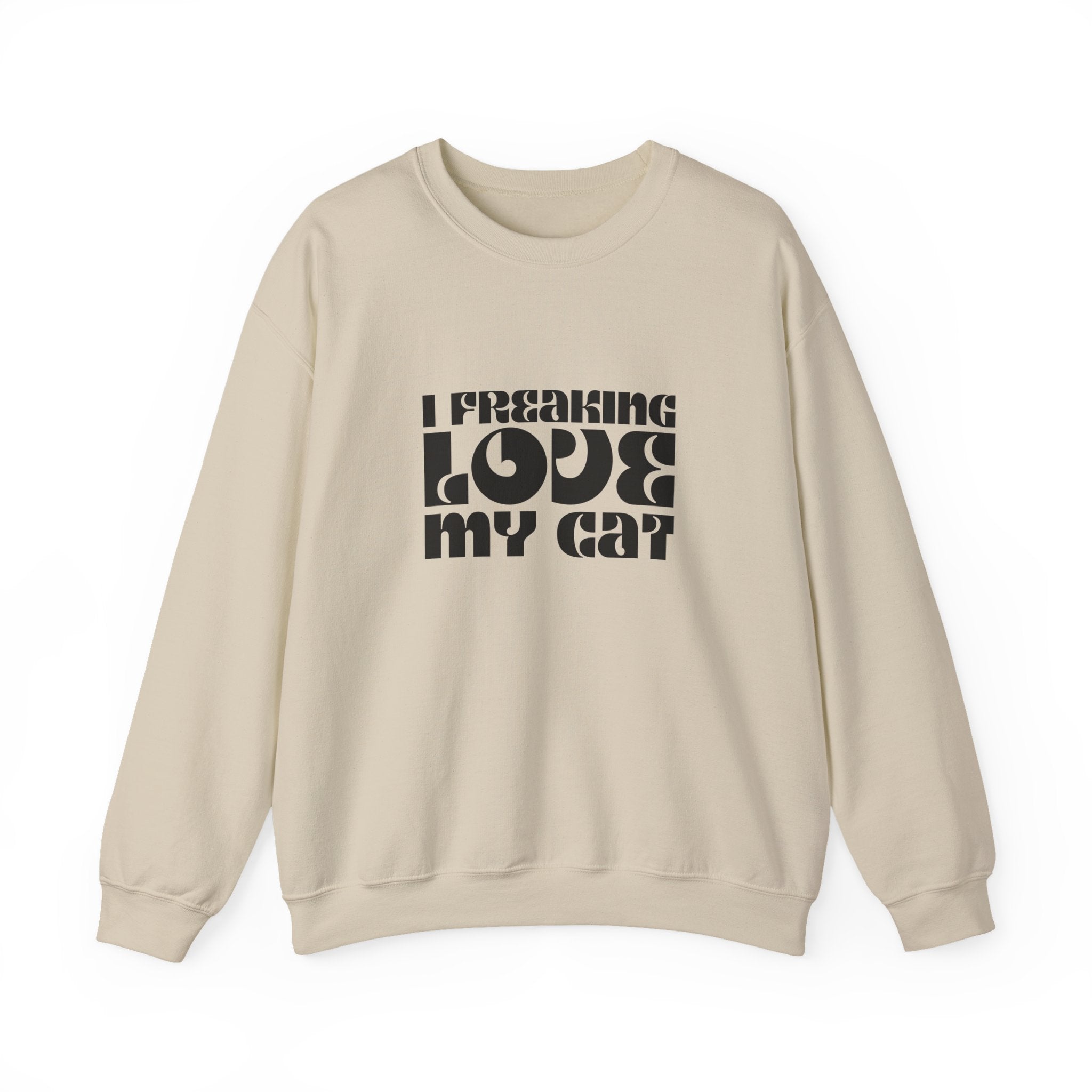 I Freaking Love My Cat Crewneck Sweatshirt