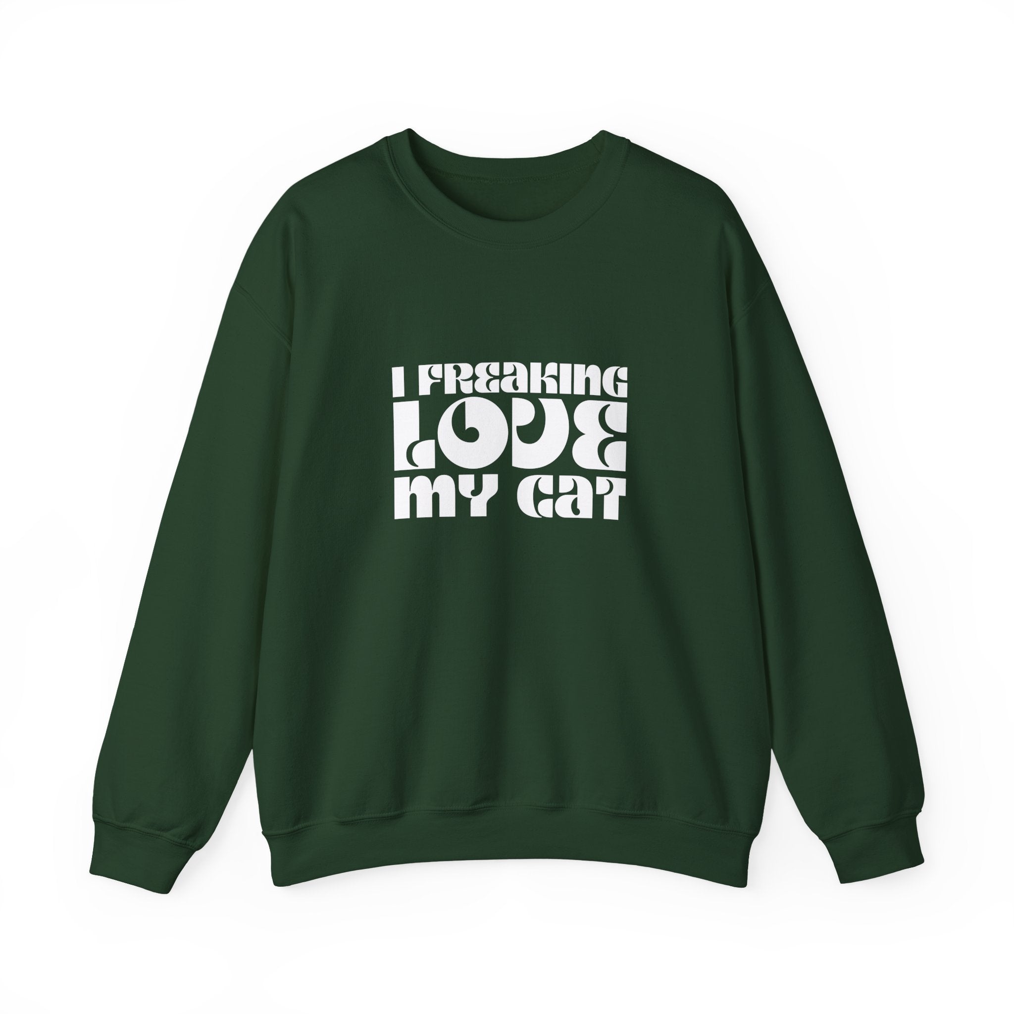 I Freaking Love My Cat Crewneck Sweatshirt